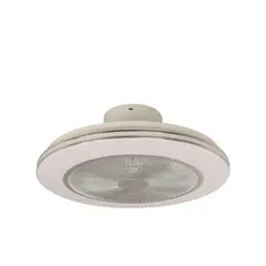 JUST HOME COLLECTION - Ventilador de Techo Decorativo con Led Integrado con Control Remoto 8 Aspas 720cfm Blanco
