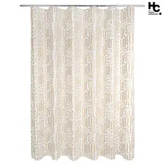 JUST HOME COLLECTION - Cortina Bano 178x180 Cm Linea Beige