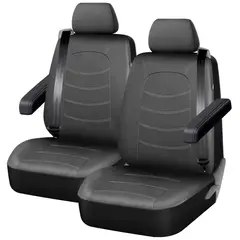 AUTOSTYLE - Cubreasiento Negro Liso 5 Puestos