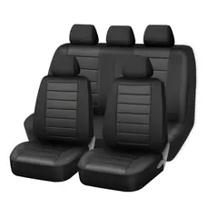 AUTOSTYLE - Cubreasiento Negro Básico 5 Puestos