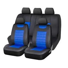 AUTOSTYLE - Cubreasiento Negro Cuadro 5 Puestos