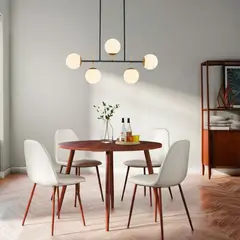 undefined - Lampara Techo Bellevie 5 Luces Dorado/Negro