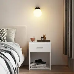 JUST HOME COLLECTION - Aplique Bellevie 1 Luz E27 Dorado/Negro
