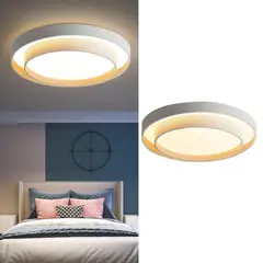 JUST HOME COLLECTION - Plafón LED Rinegro Luz Cálida Blanco