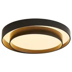 JUST HOME COLLECTION - Plafón LED Rinegro Luz Cálida Negro