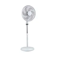 RECCO - Ventilador Pedestal 16 Pulgadas 3 Velocidades Blanca