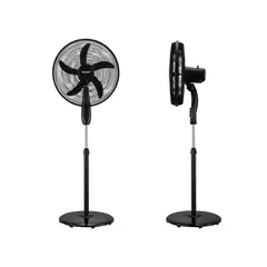 RECCO - Ventilador Pedestal 18 Pulgadas 3 Velocidades Negro