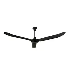 HALUX - Ventilador de Techo Industrial Sin Luz 3 Aspas 6350cfm Negro