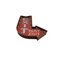 JUST HOME COLLECTION - Letrero Led Exit Flecha