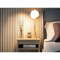 undefined - Lámpara Mesa Bellevie 1 Luz E27 Dorado