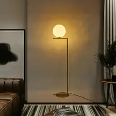 undefined - Lámpara Pie Bellevie 1 Luz E27 Negro