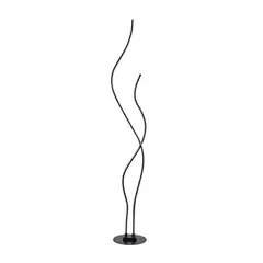 JUST HOME COLLECTION - Lampara Pie LED Spiral Negro