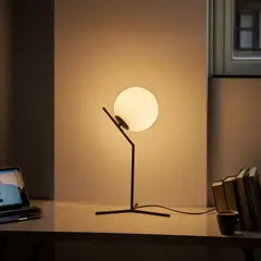 undefined - Lámpara Mesa Bellevie 1 Luz E27 Negro