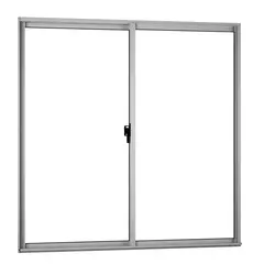 WINTEC - Ventana Aluminio 100x100cm Vidrio 3mm