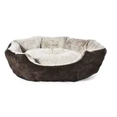 PETIZOOS - Cama Redonda Para Perro 70x65x18 cm Grande Café