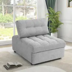JUST HOME COLLECTION - Sofá Cama 1 Puesto Extensible Jalisco 87x85x110 cm Gris