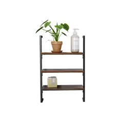 SENSI DACQUA - Mueble Organizador de Baño Estante Negro 3 Repisas