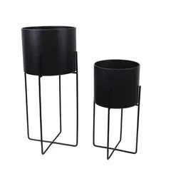 JUST HOME COLLECTION - Set 2 Maceteros Con Base
