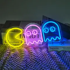 JUST HOME COLLECTION - Lampara Led Neon Bat Ghosts