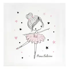 JUST HOME COLLECTION - Cuadro Infantil 30x30 Cm Bailarina