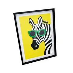 JUST HOME COLLECTION - Cuadro Animal 3d Zebra 30x40