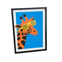 undefined - Cuadro Animal 3d Jirafa 30x40