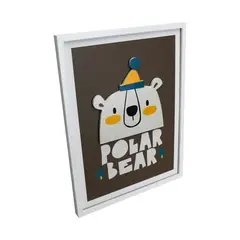 JUST HOME COLLECTION - Cuadro Animal 3d Polar 30x40