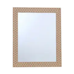 undefined - Espejo deco geo 69x84 negro