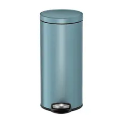 EKO - Caneca Acero Inoxidable Pedal Cilíndrica 30 Litros Gris