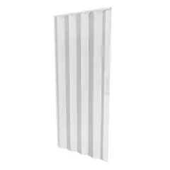 HOGGAN - Puerta Plegable Pvc Milano 90x240cm Blanco Aspen