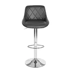 JUST HOME COLLECTION - Silla Bar Hatan 45.5x103x50 cm Negro