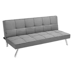 JUST HOME COLLECTION - Sofá Cama 3 Puestos Glarald 180x82x90 cm Gris