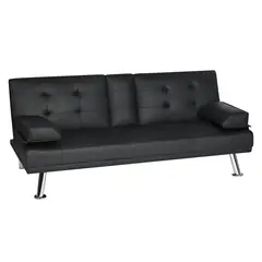 undefined - Sofá Cama Aveiro Negro