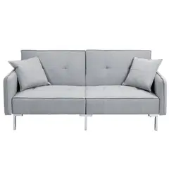 JUST HOME COLLECTION - Sofá Cama 2 Puestos Portland 195x84,5x93 cm Gris