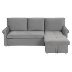undefined - Sofá Seccional Josu Gris