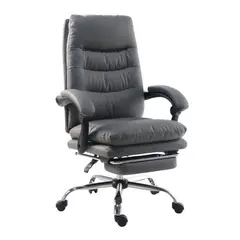 JUST HOME COLLECTION - Silla de Escritorio Rocky Ejecutiva Giratoria Gris