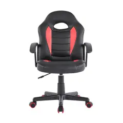 JUST HOME COLLECTION - Silla de Escritorio Zeta Gamer Ergonómica Giratoria Negro/Rojo