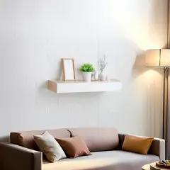 JUST HOME COLLECTION - Repisa Cajón 60x24x8cm Madera Natural