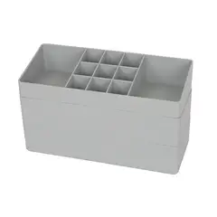 JUST HOME COLLECTION - Set Organizadores Multiuso Apilable Gris