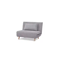 JUST HOME COLLECTION - Sofá Cama 2 Puestos Prague 108x83x88 cm Gris