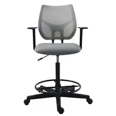 undefined - Silla de Escritorio Pedro Cajero Giratoria Gris Just Home Collection