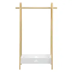 JUST HOME COLLECTION - Perchero Organizador Infantil 80x120x40 cm Madera/Blanco
