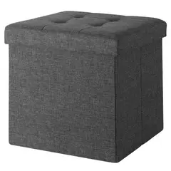 undefined - Puff Plegable Gris 38X38X38 cm
