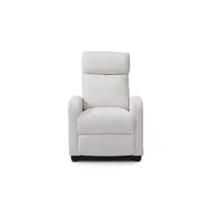 JUST HOME COLLECTION - Silla Reclinable 1 Puesto Darwin Cord 63x100x93 cm Blanco