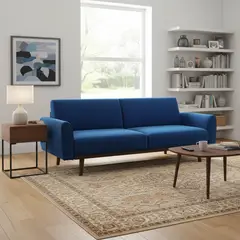 JUST HOME COLLECTION - Sofá 3 Puestos Norwich 209x83x86 cm Azul