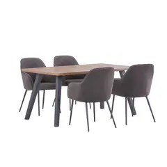 JUST HOME COLLECTION - Set Comedor 1 Mesa + 4 Sillas Aleria