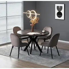 JUST HOME COLLECTION - Juego de Comedor Silvi 1 Mesa + 4 Sillas