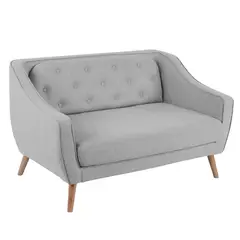 JUST HOME COLLECTION - Sofá 2 Puestos Gaspare 131,5x78x84 cm Gris