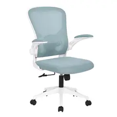 undefined - Silla de Escritorio Atheed Space Saver Ergonómica Ejecutiva Giratoria Azul Just Home Collection