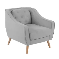 JUST HOME COLLECTION - Poltrona Gaspare 79x78x84 cm Gris